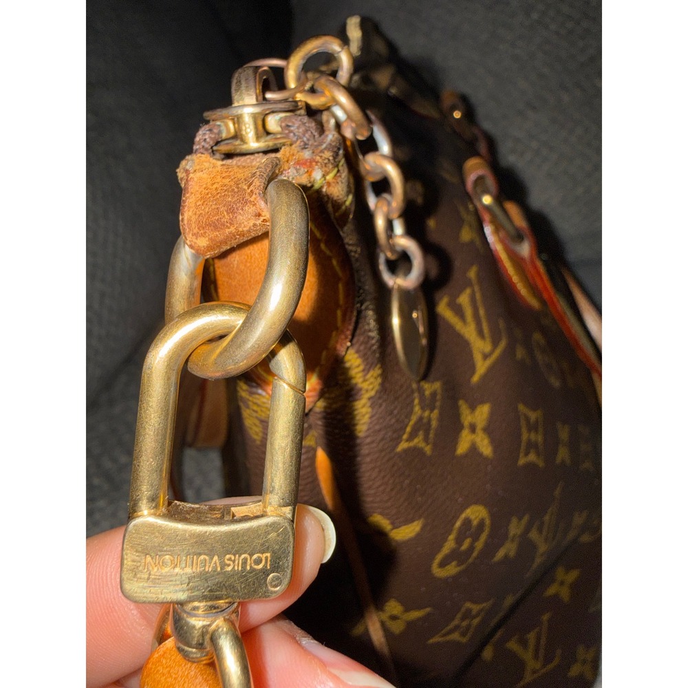 Louis Vuitton Palermo PM Monogram Canvas Handbag Brown Tote M40145 - Picture 4 of 16